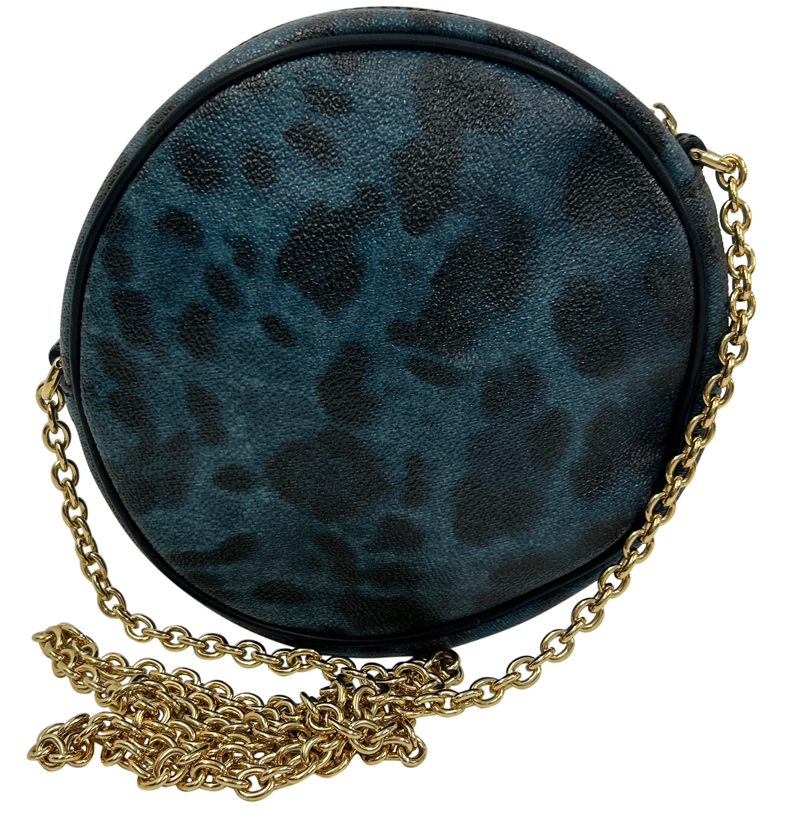 Bolso Redondo, 120&euro;, Bolso, Azul/Negro, Canvas - General, Vista trasera